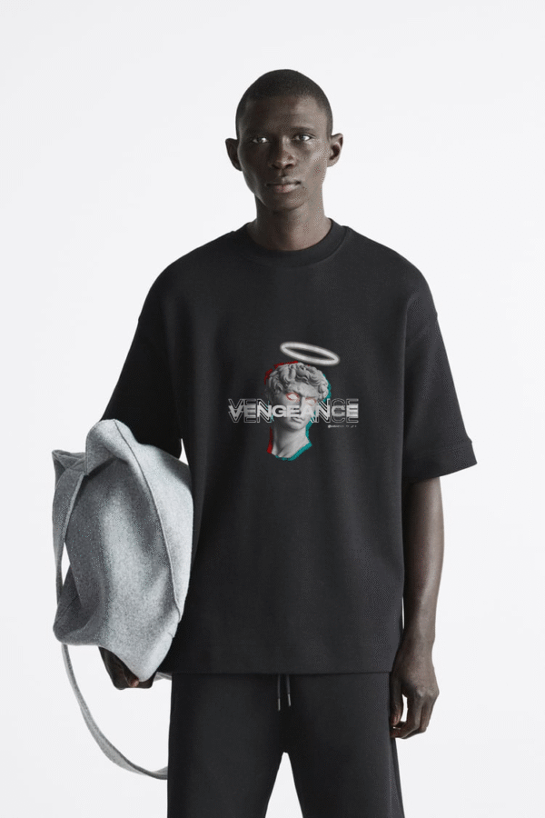 Bazzaro Men Oversized T-shirt With Vengance Design