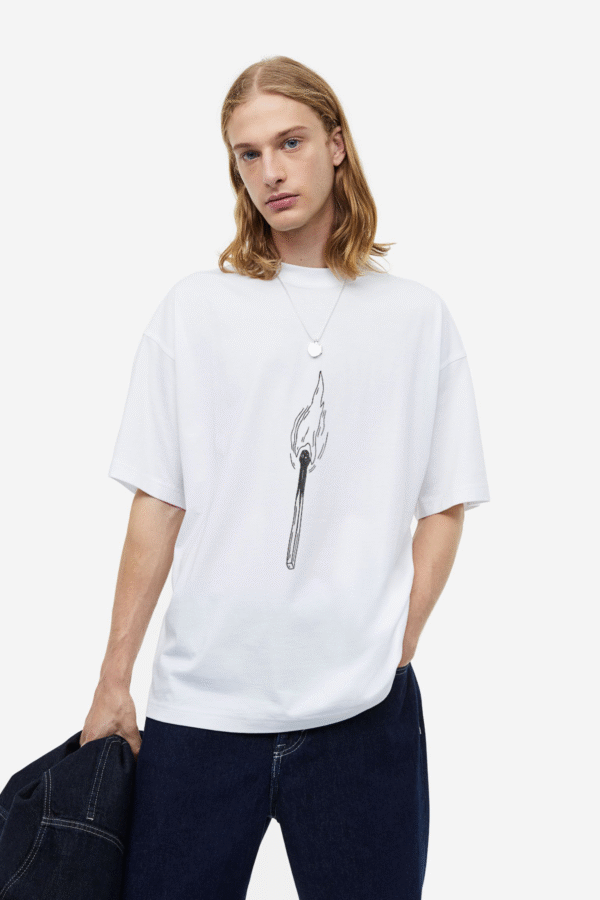 Bazzaro Men Oversized T-shirt With Match Design
