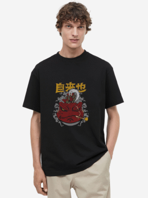 Jiraiya Sage Mode Oversized Tee - Unleash the Naruto Power!