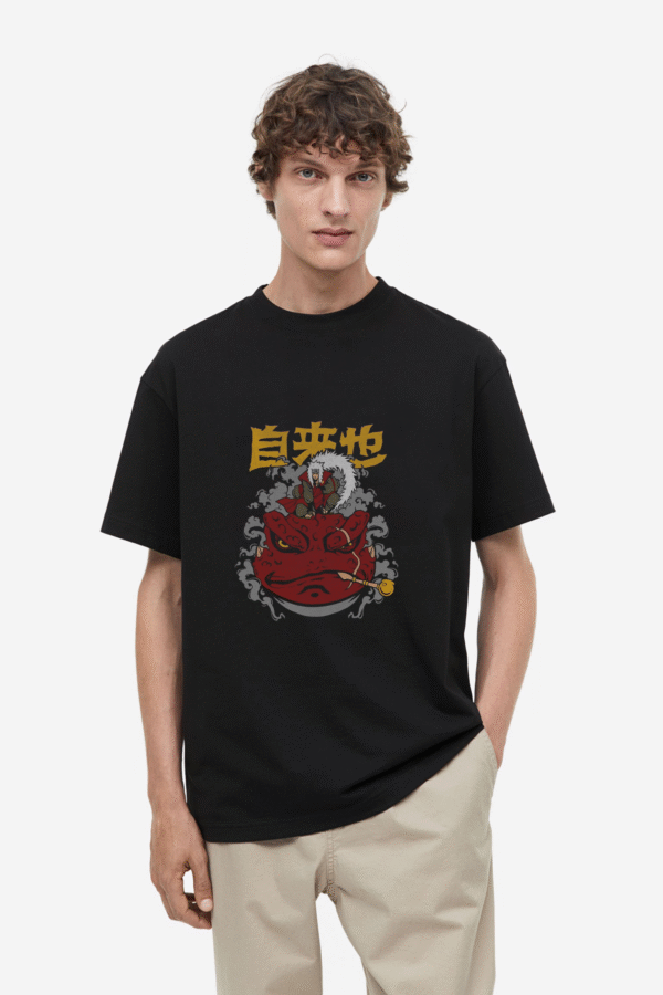 jiraiya sage mode oversized t-shirt Bazzaro Jiraiya Sage Mode Oversized Tee - Unleash the Naruto Power!