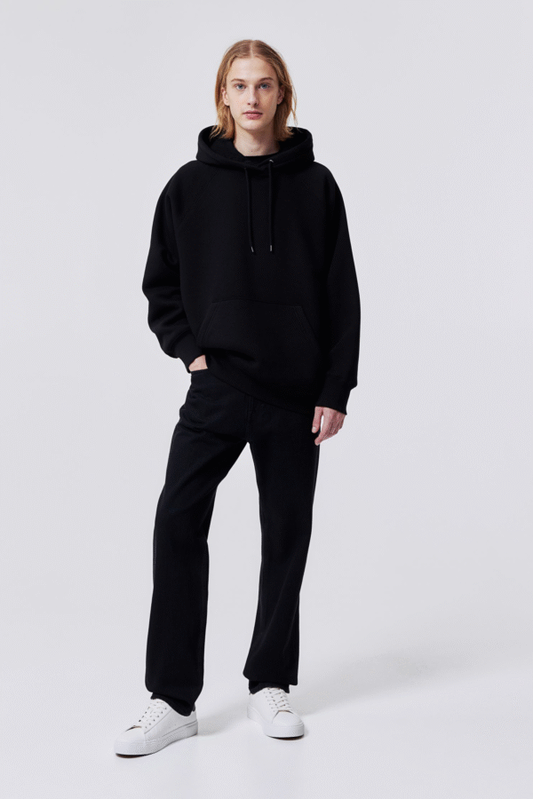 Men's Premium Black Cupid Print Hoodie