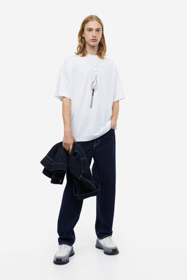 Bazzaro Men Oversized T-shirt With Match Design