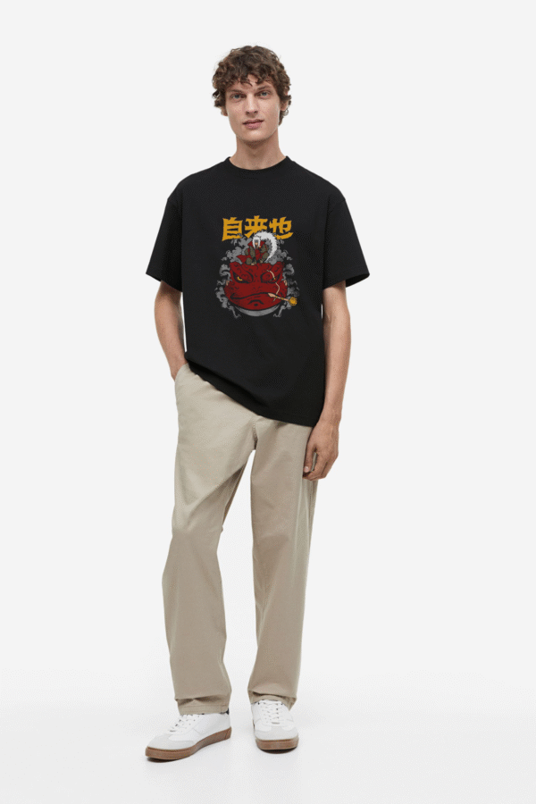 jiraiya sage mode oversized t-shirt Bazzaro Jiraiya Sage Mode Oversized Tee - Unleash the Naruto Power!