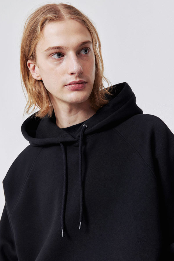 Men's Premium Black Cupid Print Hoodie