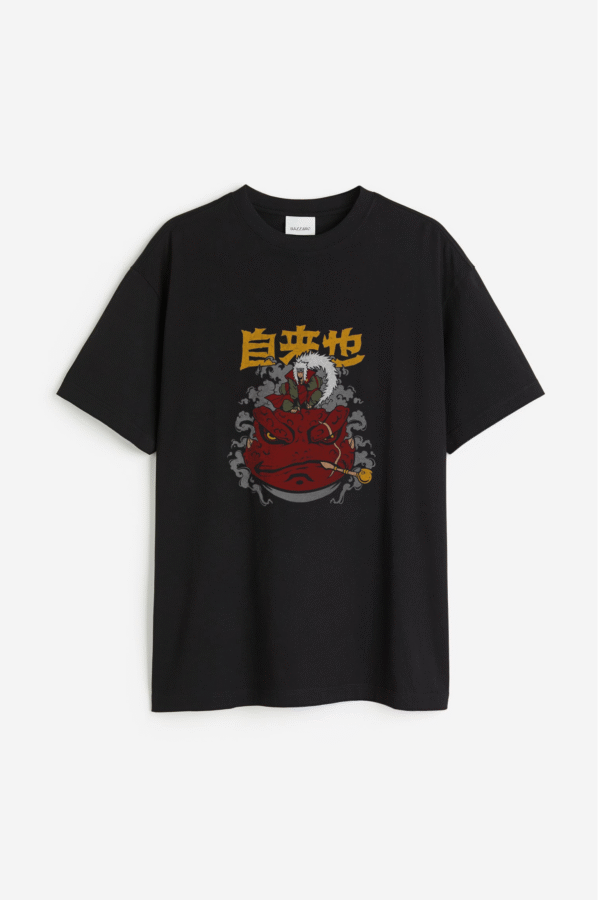 jiraiya sage mode oversized t-shirt Bazzaro Jiraiya Sage Mode Oversized Tee - Unleash the Naruto Power!
