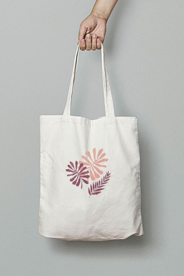 Bazzaro Flower Print Canvas Tote Bag - Stylish Women's Tote for Eco-Chic Fashion