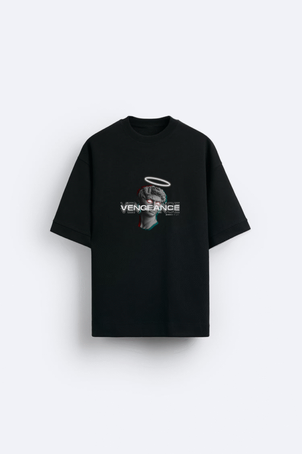 Bazzaro Men Oversized T-shirt With Vengance Design