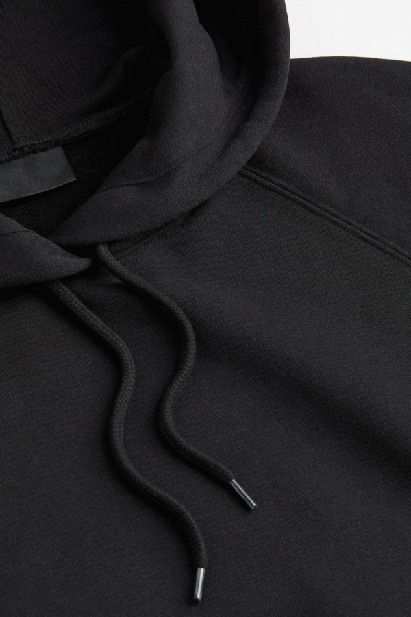 Men's Premium Black Cupid Print Hoodie