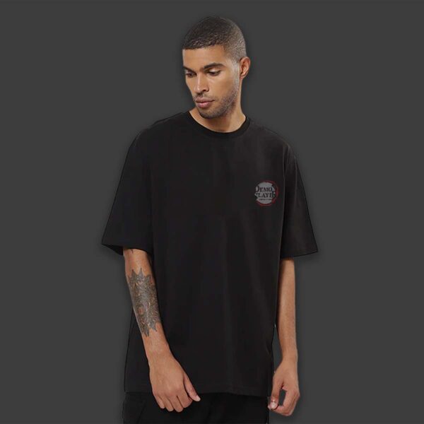 Bazzaro Men Oversized T-shirt With Demon Slayer Anime Design
