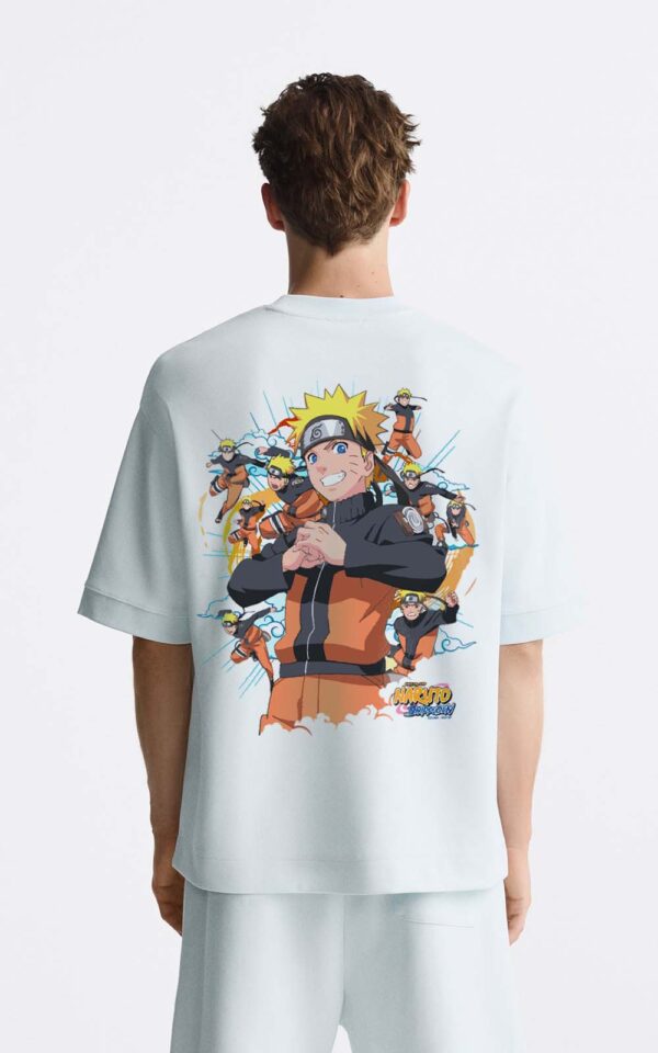 Bazzaro Men Oversized T-shirt With Naruto Uzumaki Design