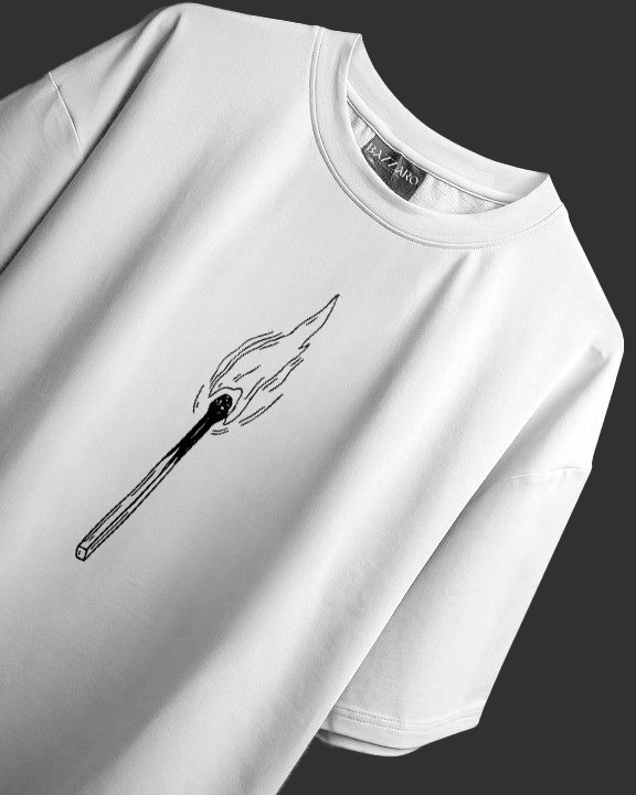 Bazzaro Men Oversized T-shirt With Match Design