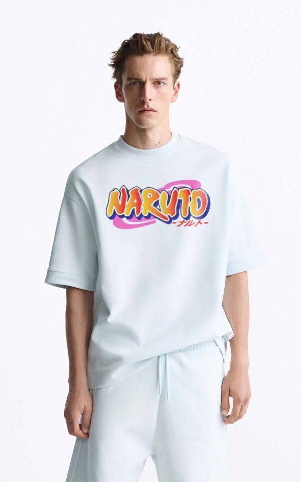 Bazzaro Men Oversized T-shirt With Naruto Uzumaki Design