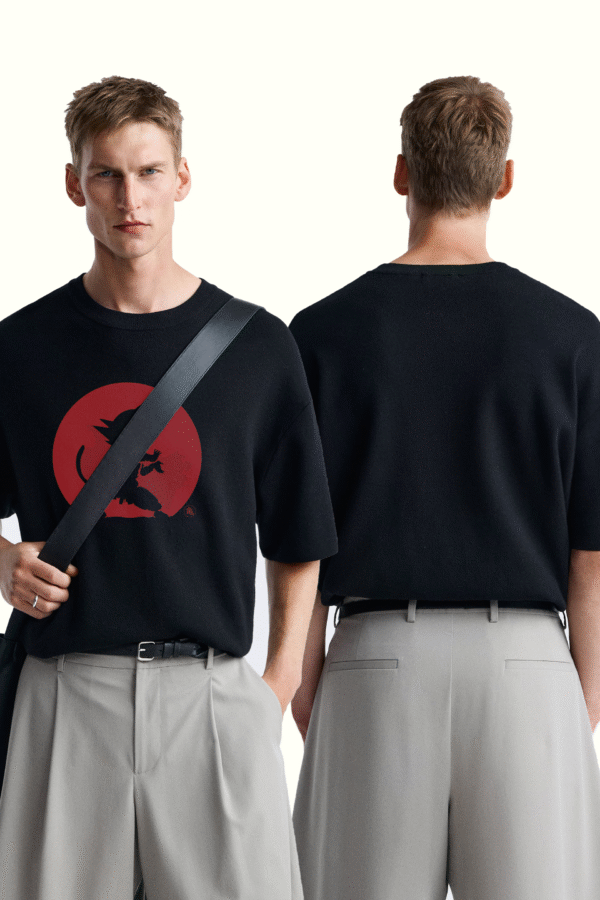 Bazzaro Men Oversized T-shirt With Goku Graphic
