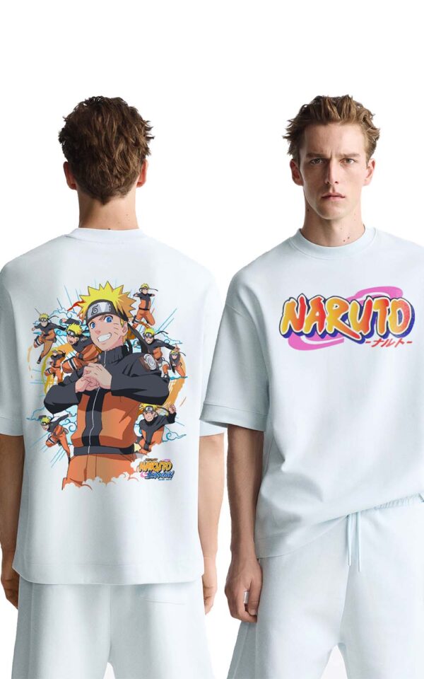 Bazzaro Men Oversized T-shirt With Naruto Uzumaki Design