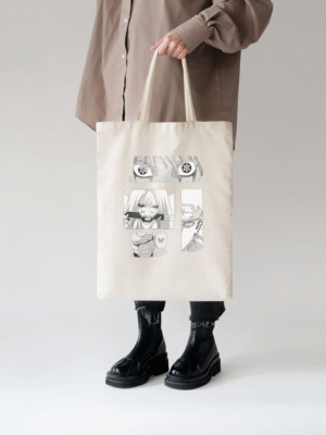 Bazzaro Naruto Anime Tote Bag – Akatsuki & Shinobi Design, Cotton Blend