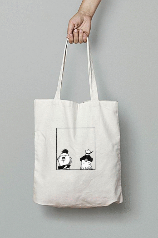 Naruto and Sasuke tote bag Bazzaro Naruto & Sasuke Cotton Tote Bag – Power of Rivalry | Bazzaro
