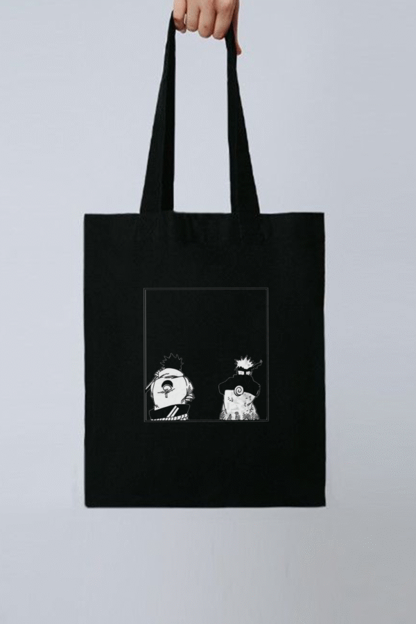Naruto and Sasuke tote bag Bazzaro Naruto & Sasuke Cotton Tote Bag – Power of Rivalry | Bazzaro